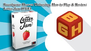 Boardgame Heaven Unboxing, How To Play \u0026 Review 121: Letter Jam (Czech Games Edition)