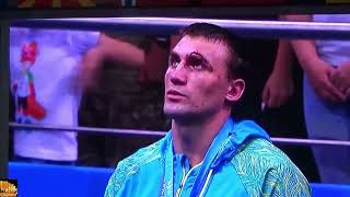 Anthem of Ukraine (2019 European Games, boxing, men's +91 kg, Victor Vykhryst)