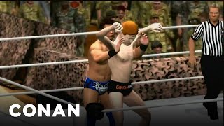 The Miz Makes A Conan WWE Video Game Character | CONAN on TBS