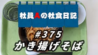 【社食日記】かき揚げそば【サラメシNo.0375】