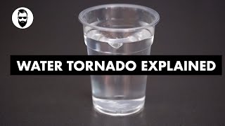 What happens when you put a battery in salt water - Tornado in glass with battery trick explained
