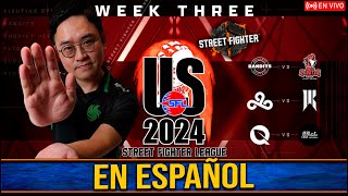 Week 3 Street Fighter League Pro US EN ESPAÑOL Bandits vs RR, Cloud9 vs S. Rebellion, FlyQuest vs FS