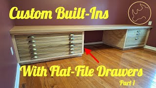 Custom Built-In Flat File Storage For an Artist Pt1 | Woodworking Project Video 1