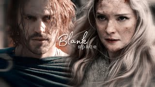 Galadriel & Halbrand - Blank Space | Galadriel & Sauron || Rings of Power + subtitles