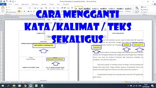 Cara Mengganti Banyak Kata atau Teks Sekaligus