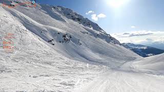 [4K] Skiing Chandolin, Itinéraire Rothorn from St-Luc Keeping Left, Valais Switzerland, GoPro HERO9