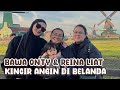 Paula Bawa Chelzea Mizheel & Reina Lihat Kincir Angin Di Belanda