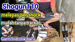 Cara melepas per shock belakang Shogun 110