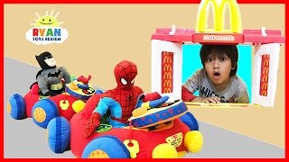 McDonald's Drive Thru Pretend Play Food Toys for Kids w/ Happy Meal Surprise