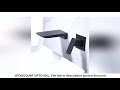 bakala bright chrome bathroom waterfall basin mixer faucet single lever wall mounted washing basin t