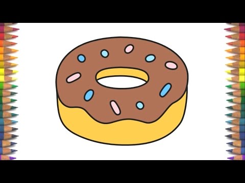 How to draw a Cute Donut Emoji Quick and Easy How to draw a Cute Donut Emoji Quick and Easy