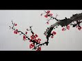 홍매화 그리기 how to draw apricot flower ink painting