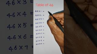 Table of 46