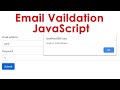 Email Validation using JavaScript