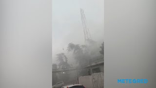 Spectacular wet downburst in Puerto Plata, Dominican Republic