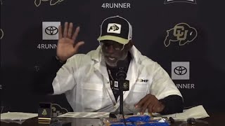 Colorado Coach Deion Sanders refuses to take questions from CBS reporters