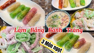 Bánh Tằm Dừa Chè Bằng BÁNH TRÁNG _ Lạ Nhưng Ngon Không Tưởng.