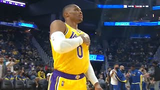 Russell Westbrook's First Assist & Bucket As A LAKER