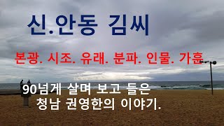 안동김씨신 가훈. 청남 권영한의 이야기.