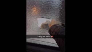 HOW TO BREAK OUT OF A CAR IN CANADA 101!!!