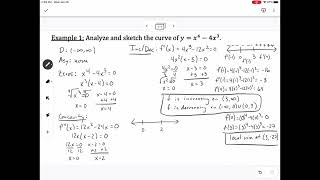 Section 4.3 - Derivatives and the Shapes of Curves