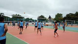 Sainik school bijapur cadets enjoying the volleyball match during the south zone sports meet 2018-19