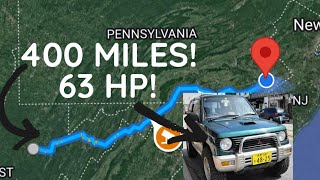 400 MILE ROAD TRIP IN A KEI CAR! (Bringing My Pajero Mini Home)