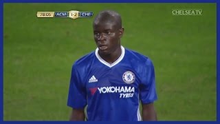 N'Golo Kante vs Milan (Friendly) 04/08/2016 | Debut for Chelsea | HD