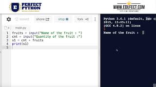 Perfect Python : Taking an input, String concatenation