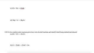 AP Chemistry Chapter 4: Learning Objective 3 Intro to RedOx