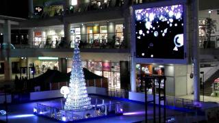 DSCF8300ラゾーナ川崎　クリスマス　2011　クリスマスツリー.AVI