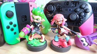 スプラトゥーン2コラボ商品を一気にレビュー！Proコントローラー・Joy-Con ネオングリーン \u0026 ネオンピンクamiibo ボーイ/ガール/イカ ニンテンドースイッチ