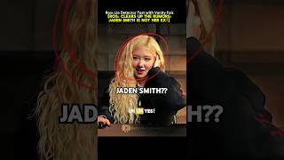 Rosé clears up the rumors that Jaden Smith is NOT her ex! #shortsviral #rosie #rosé #toxictilltheend