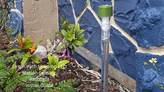 How to install the Shannon LED Motion Sensing Pathlight by Origin Path