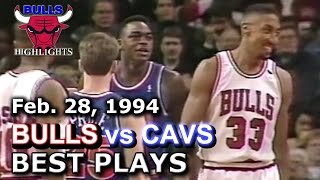 February 28 1994 Bulls vs Cavaliers highlights