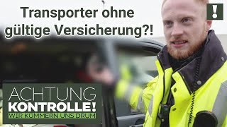 Polizei untersucht VERDACHT: Transporter OHNE Versicherung unterwegs? | Achtung Kontrolle