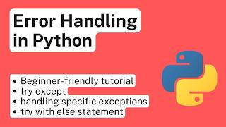 Error Handling in Python - try except