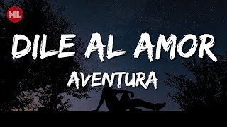 Aventura - Dile Al Amor (Letra / Lyrics)