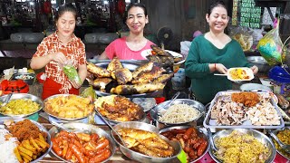 Cambodian routine food tour to Takeo province, rural food \u0026 people activities