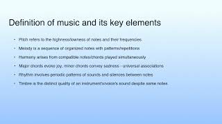 Long Summary | Lecture 13: The Aural : Its relevance and Impact
