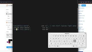 How to Delete inside quotes in VIm