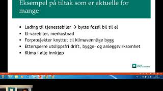 Webinar: Klimasats-hjelp for kommuner som skal søke i 2018