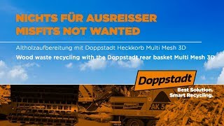 Altholzaufbereitung mit Doppstadt Heckkorb - Multi Mesh 3D