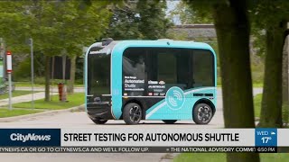 Autonomous shuttle starts road testing