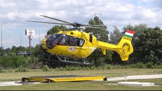 EC135 takeoff and landing - Légimentők - HD