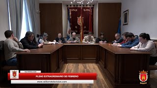 Pleno extraordinario de febrero Valtierra 2025