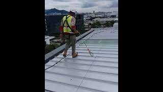 Smart lifeline | Fall Protection System for Working on Fragile Roof and Flat Roof