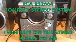 Trash Picked RCA RS2664 Compact Stereo Repair