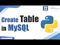 How to Create Table in MySql Python | Python Tutorial for Beginners