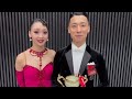 jbdf全日本ダンス選手権大会2022 9 25 ２日目　入賞者インタビュー、３位廣島悠仁・石渡ありさ組